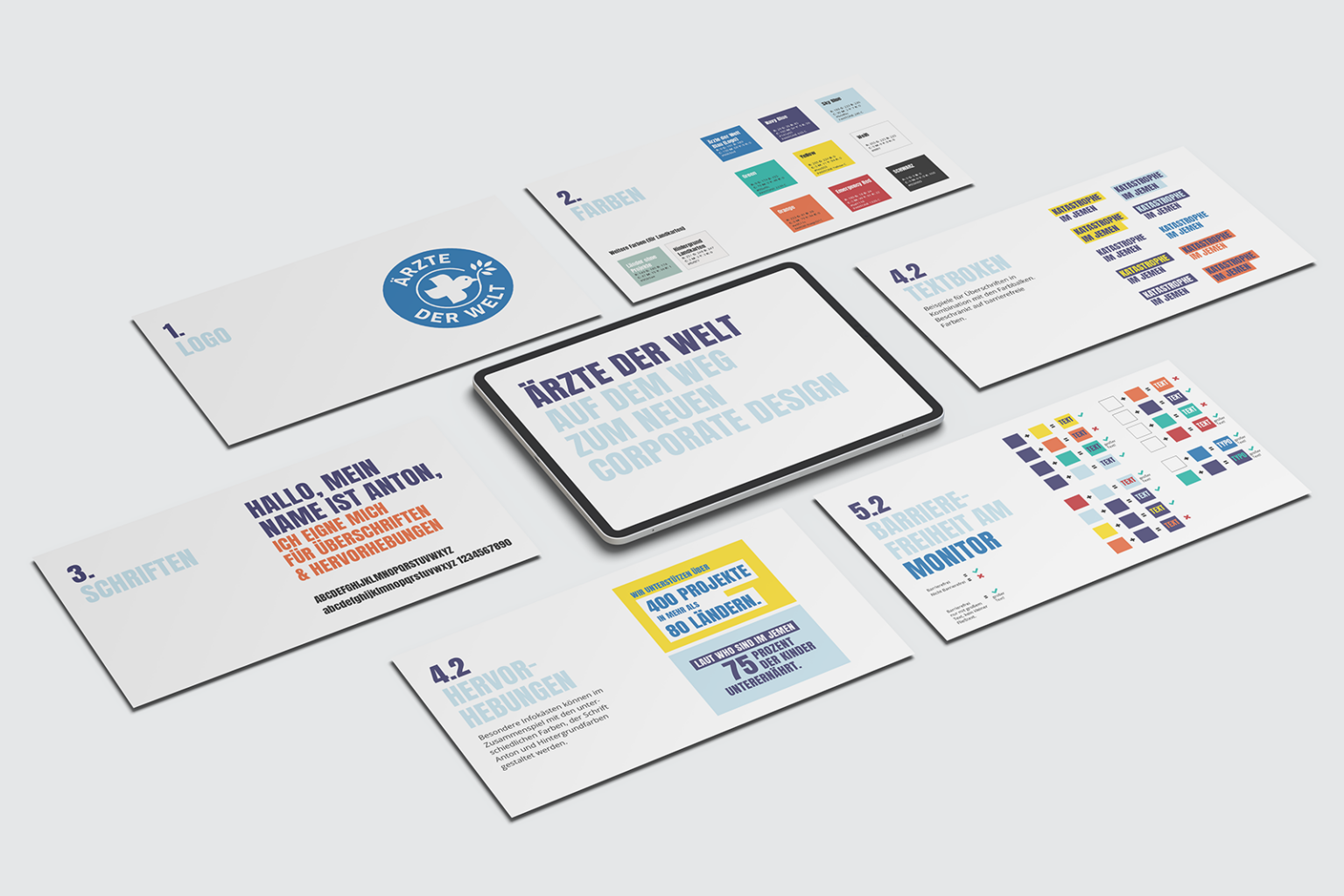 Ärzte der Welt Corporate Design
