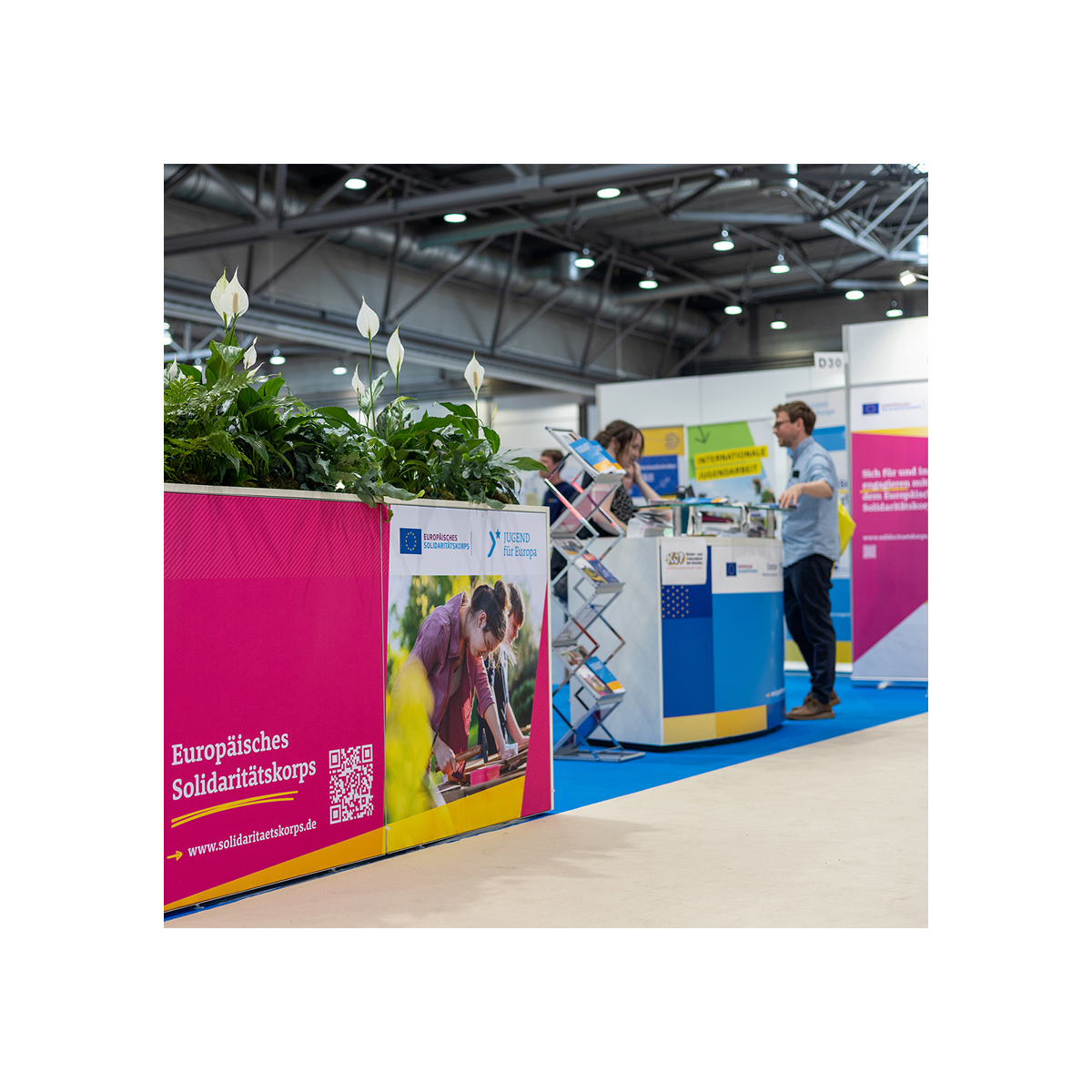 Jugend für Europa Messestand