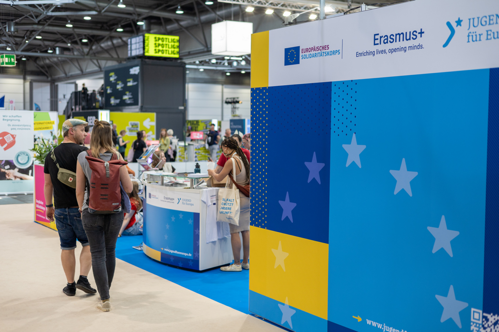 Jugend für Europa Messestand